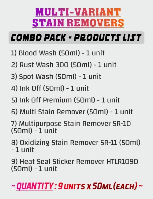 Multi Variant Stain Removers Combo Packs - Image 2